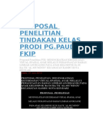 Proposal Penelitian Tindakan Kelas Prodi PG