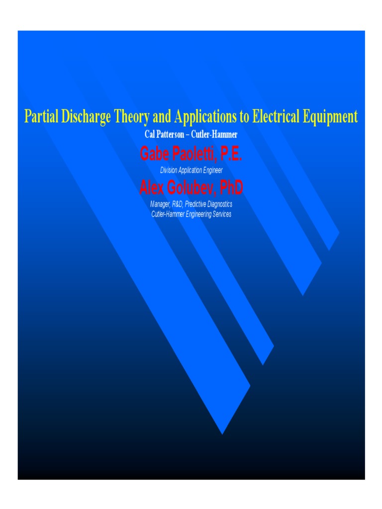 Partial Discharge Theory PDF | PDF | Capacitor | Insulator (Electricity)