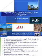 Import Export, Logistics & Supply Chain Management: Course Overview