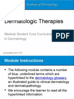Dermatologic Therapies: Medical Student Core Curriculum in Dermatology