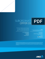ANZ Subordinated Offer Document