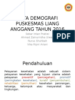 Data Demografi Puskesmas Liang Anggang Tahun 2016