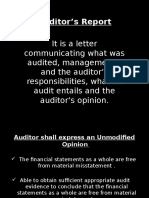 Auditor Report Elements