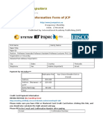 Journal of Computers: Information Form of JCP
