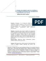 CARDOSO, Juliana Provedel. a Utopia Da Teoria Do Ordenamento Jurídico