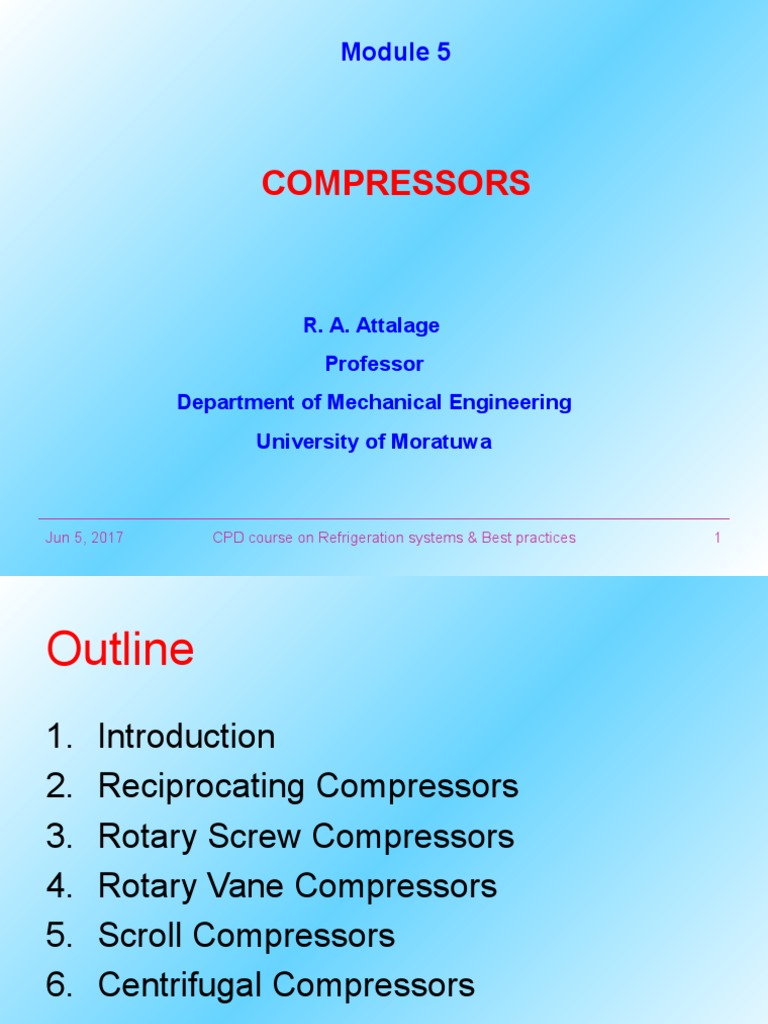 Compressors.ppt Gas Compressor Chemical Equipment