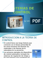 Sistemas de Control: Ing. Luis Vargas Díaz
