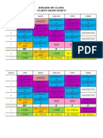 Horario de Clase Cuarto 2017-2018