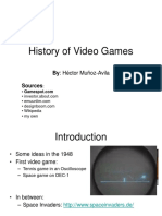 History of Video Games: By: Héctor Muñoz-Avila Sources