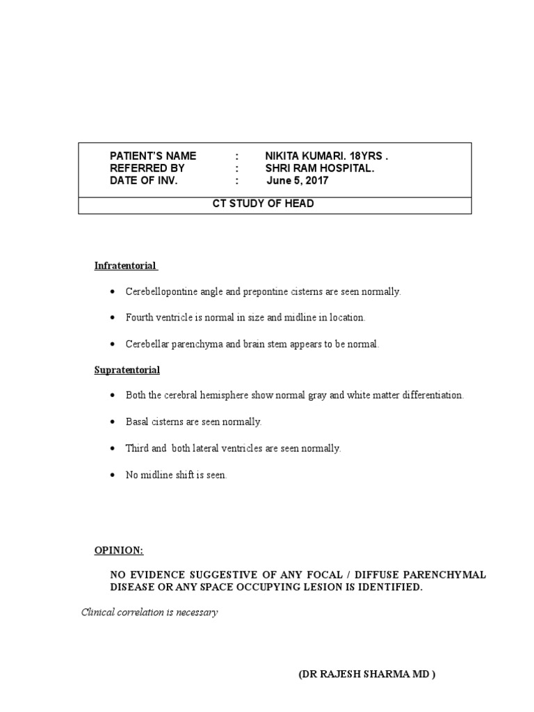 Clinical Correlation Is Necessary Pdf