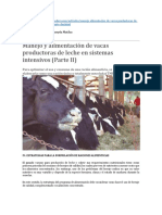 Consumo de Materia Seca en Vacas Lecheras