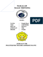 Makalah Image Thinning PDF