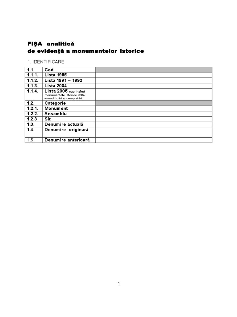Model Fisa | PDF