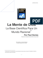 LA MENTE DE DIOS. La Base Científica Para Un Mundo Racional - Paul Davies