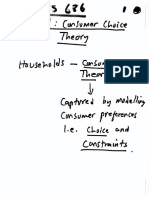 Consumer Choice Theory Notes