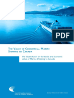 The Value of Commercial Marine Shipping to Canada