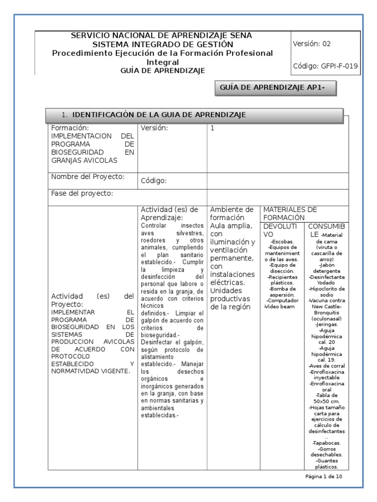 GFPI-F-019 Formato Guia de Aprendizaje | PDF | Microorganismo | Virus