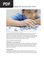 Tipos de Juegos de Canicas Para Niños