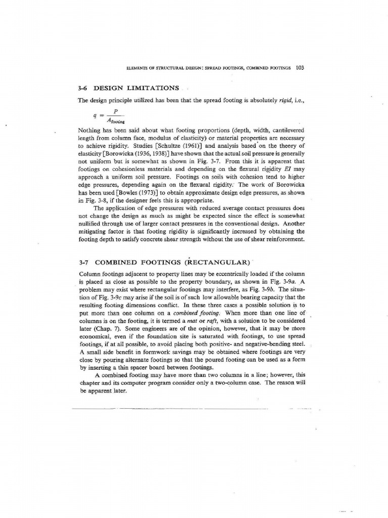 Zapata Combinada Joseph E. Bowles Analytical and Computer Methods in Foundation Engineering