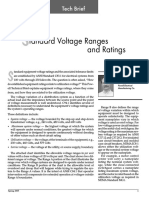 Tandard Voltage Ranges and Ratings: Tech Brief
