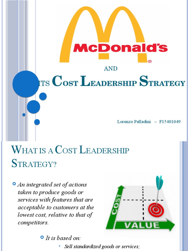 McDonald's Cost Leadership Strategy Explained | PDF | Mc Donald's ...