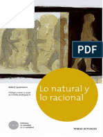 Lo Natura y Lo Racional (Prólogo) - R. Spaemann