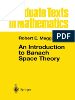 An Introduction To Banach Space Theory. R. E. Megginson PDF