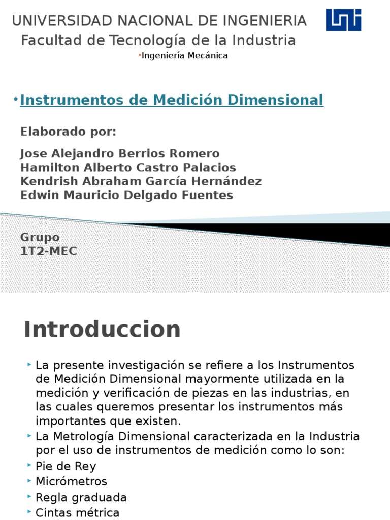 Instrumentos de Medición Dimensional | PDF | Observación científica ...