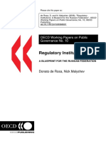 Regulatory Institutions: OECD Working Papers On Public Governance No. 10