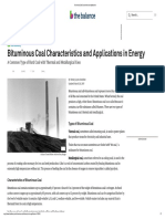 Bituminous Coal Characteristics