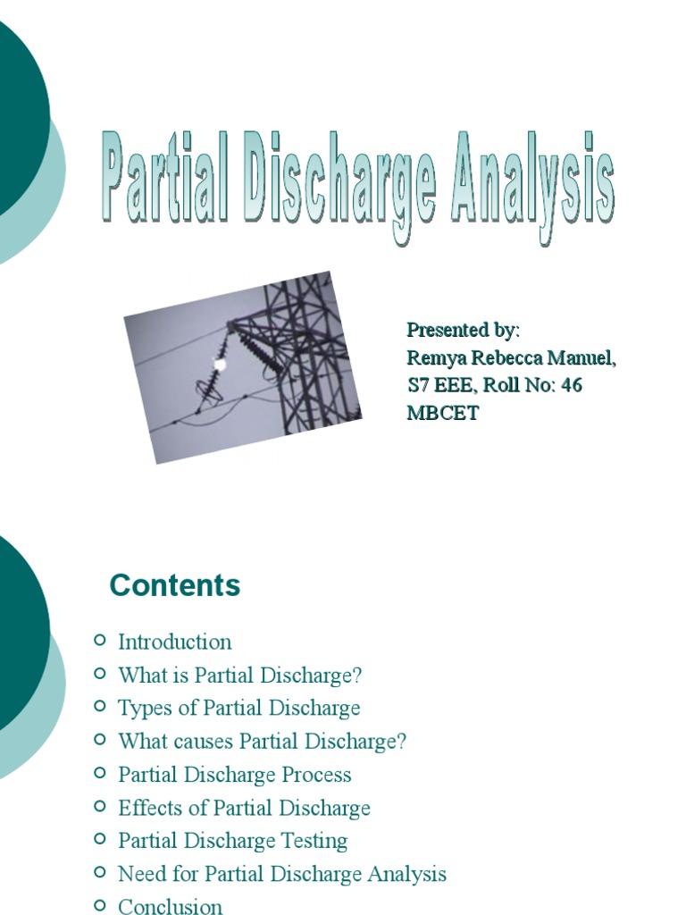 Partial Discharge Analysis | PDF | Electrical Breakdown | Insulator ...