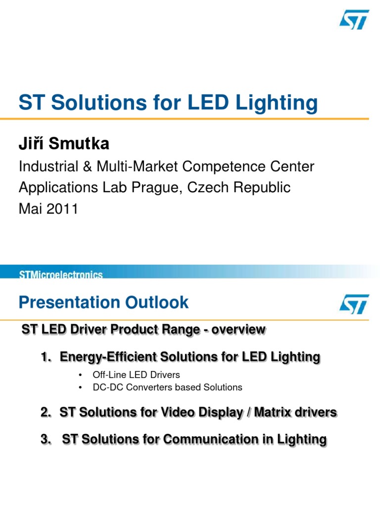 2 STMicroelectronics LED Solutions PDF | PDF | Capacitor | Light ...