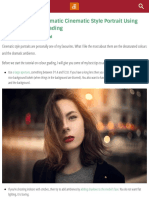 How to Create a Dramatic Cinematic Style Portrait Using Photoshop Color Grading