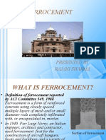Ferrocement: Presented by Rajani Sharma