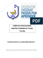 Plan de Apoyo A La Inclusión MKP 2017