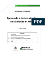 Jurisprudencia y tesis aisladas en México