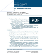 Veterinary Clinics: Respiratory Acidosis: A Quick Reference