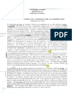 Anotaciones Para Una Estética de Lo Americano Rodolfo Kusch