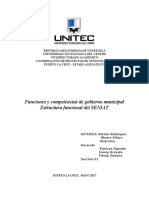 Funciones y Competencias Gobierno Municipal Estructura Funcional Del Seniat