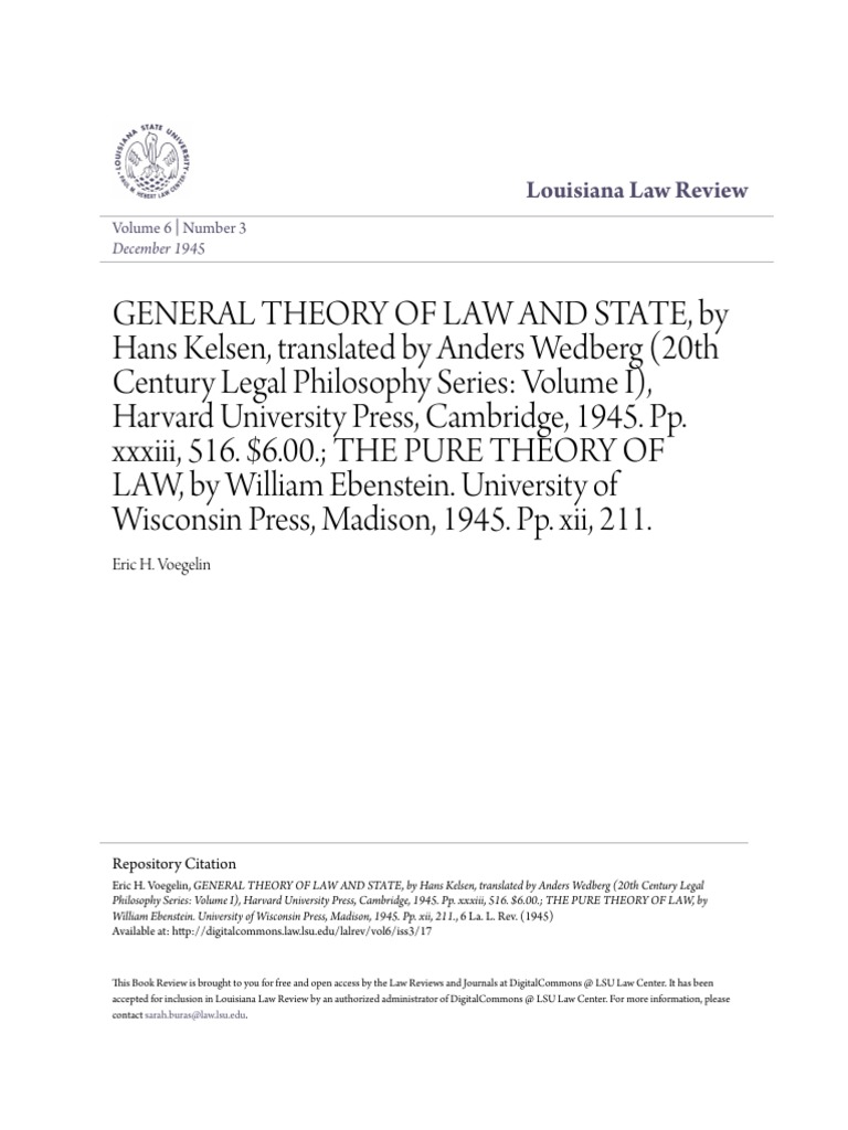 General theory of law and state by hans kelsen translatedby an