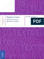 Álgebra Lineal - José Manuel Salazar PDF