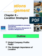 Operations Management: Chapter 8 - Location Strategies