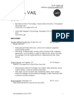 Maria Vail Resume