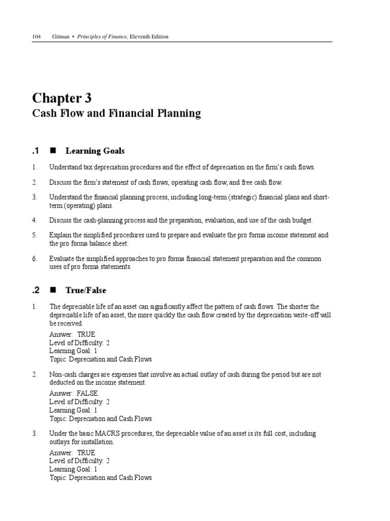 TB 03 | PDF | Cash Flow Statement | Depreciation