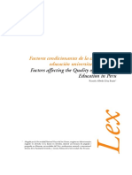 Dialnet FactoresCondicionantesDeLaCalidadEnLaEducacionUniv 5157760 PDF