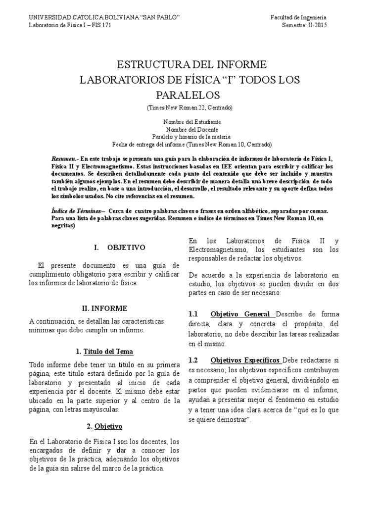 Estructura de Informes - IEEE | PDF | Linealidad | Enseñanza de matemática