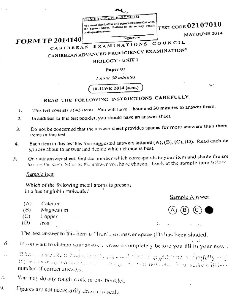 Cape biology syllabus