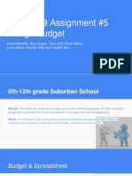 Edld 679 Assignment 5 Design Budget