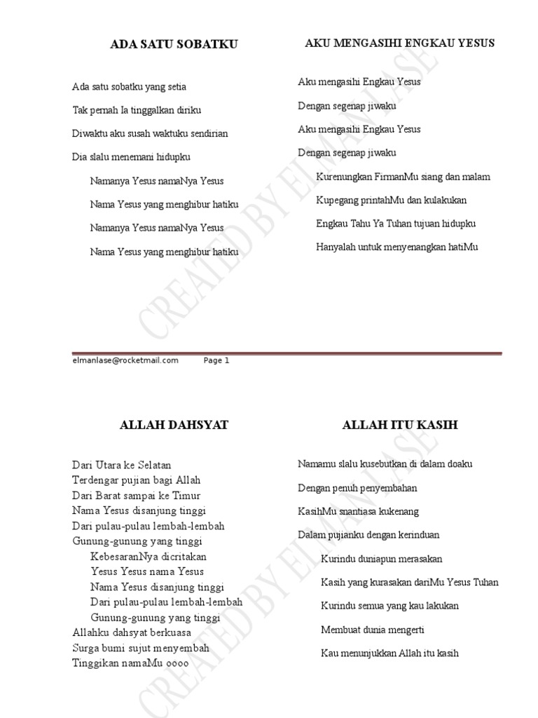Lagu Rohani Complete