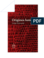 Jorge Edwards - Originea Lumii PDF